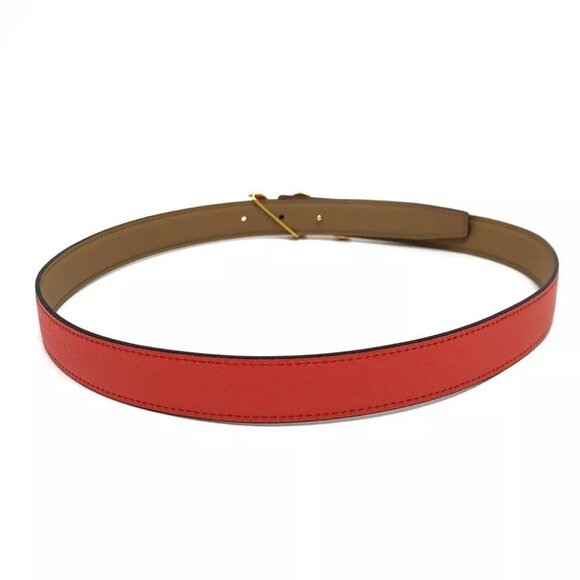 HERMES Constance Belt Buckle HDN Reversible Belt Brown x orange /GoldHardware main image 12